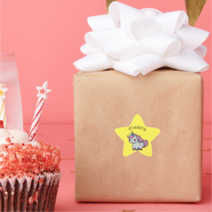 Baby Unicorn Star Sticker