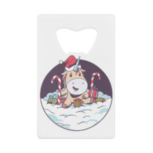 Baby Unicorn with Santa Hat
