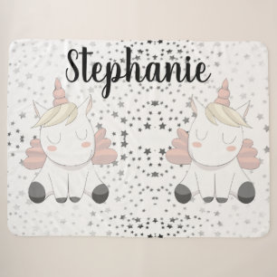 Baby Unicorns Sherpa Blanket