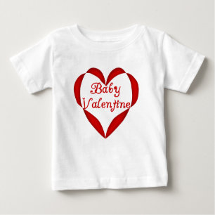 Baby Valentine Red Heart Baby T-Shirt
