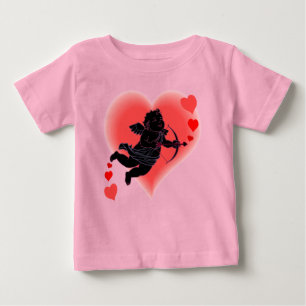 Baby Valentine's Bodysuit Organic Cupid Baby Shirt