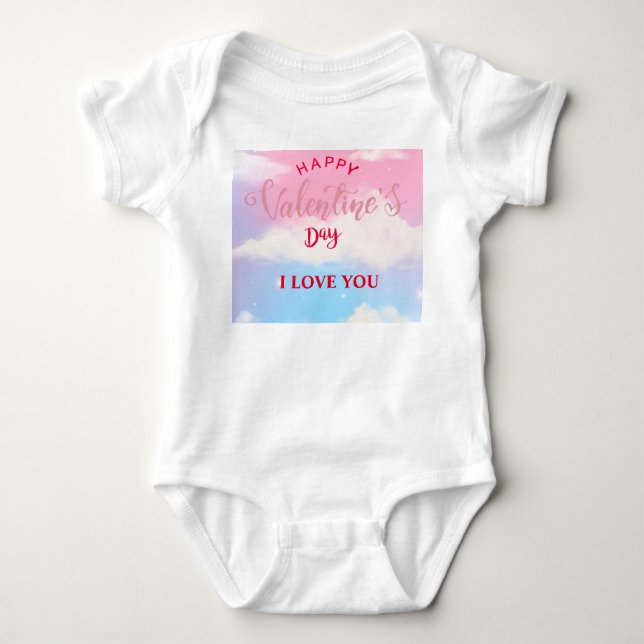Baby Valentine's Day s  Bodysuit (Front)