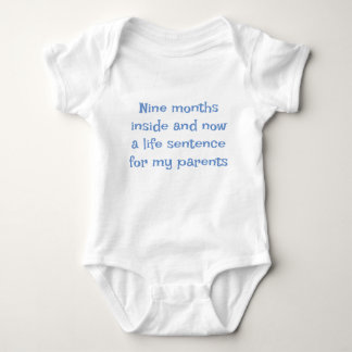 Baby vest with slogan bodysuit