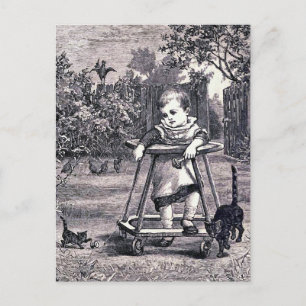 "Baby" Vintage Book Illustration Postcard