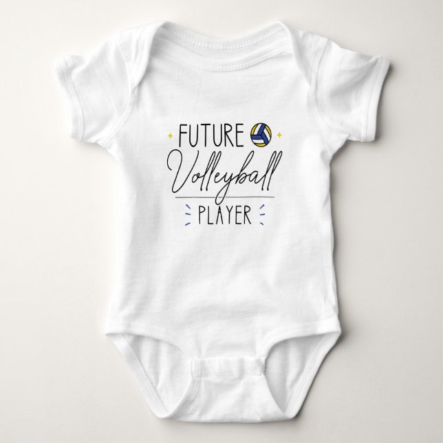 Baby Volleyball - Future Volleyball Player Bodysuit (Front)