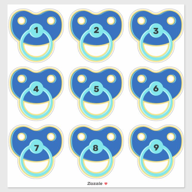 Baby Wants Binky | Fun Baby Shower Game Pacifier (Sheet)