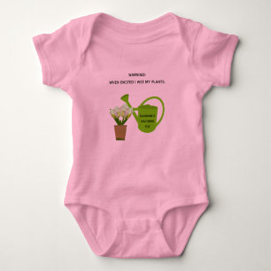 Baby "Warning! When excited I wet my plants." Bodysuit