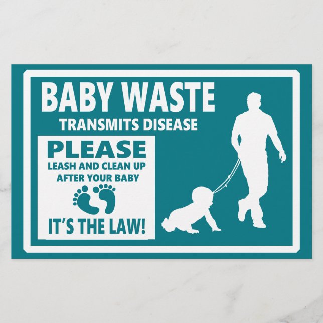 BABY WASTE - Courtesy Notice Flyer (Front)