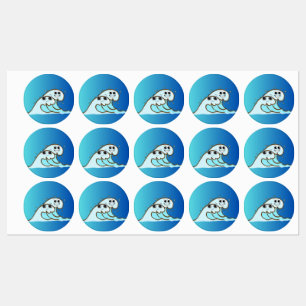 Baby Waves graphic design for labelling.