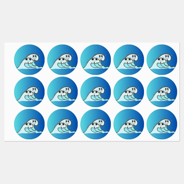 Baby Waves graphic design for labelling. (Sheet)