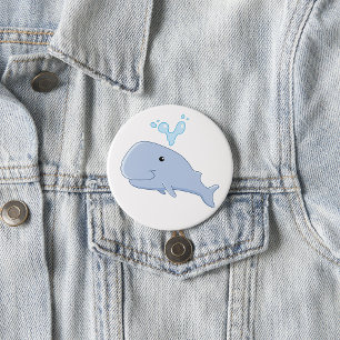 Baby Whale 7.5 Cm Round Badge