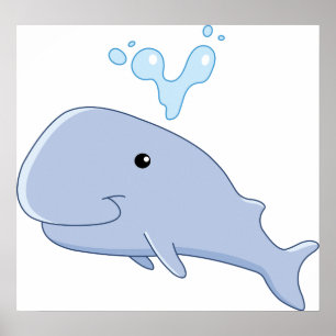 Baby Whale Poster