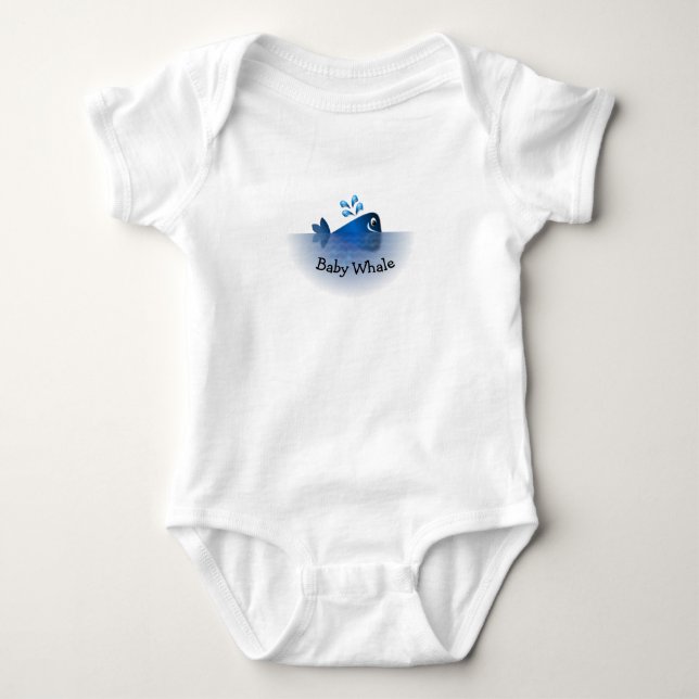 Baby Whale Underwear Bodysuit (Front)