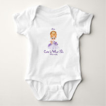 Baby white and purple bodysuit t-shirt