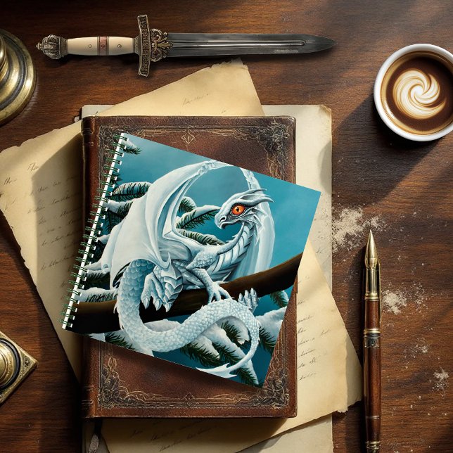 Baby White Winter Dragon Notebook (Creator Uploaded)