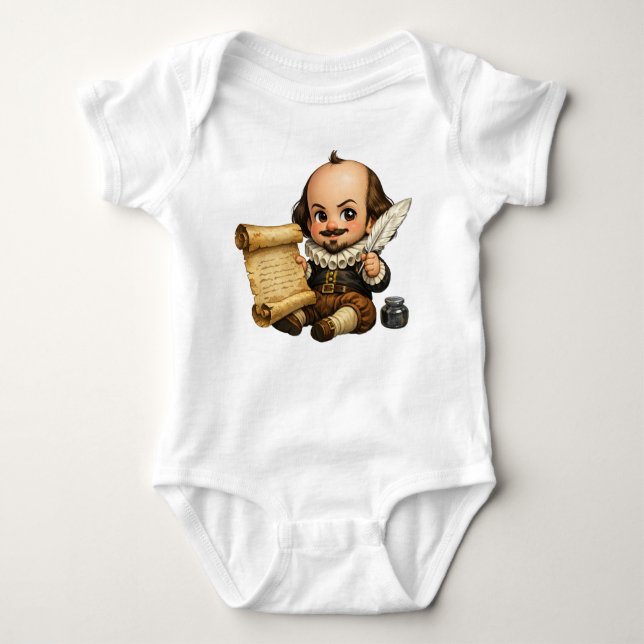 Baby William Shakespeare Mischievious Bodysuit (Front)