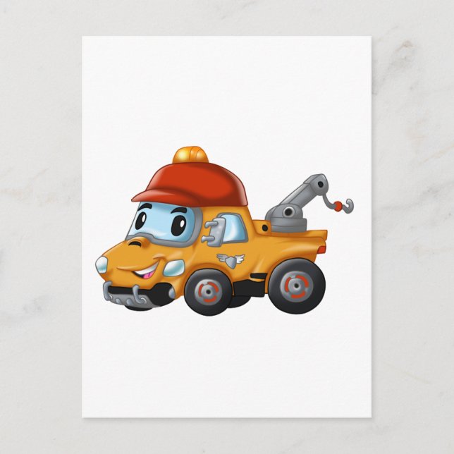 Baby winch truck for kids postcard (Front)