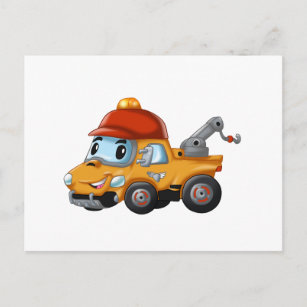 Baby winch truck for kids postcard