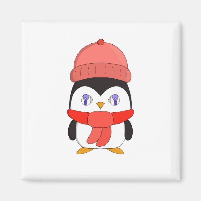 Baby Winter Penguin Magnet (Front)