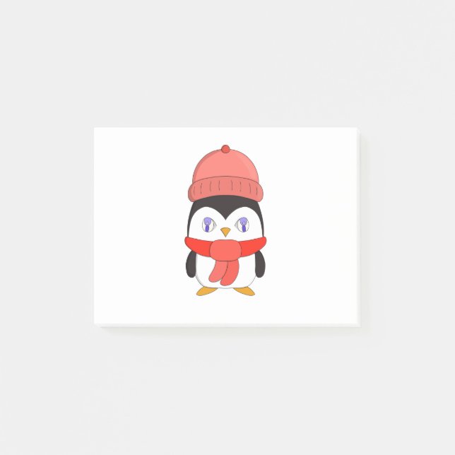 Baby Winter Penguin Post-it Notes (Front)