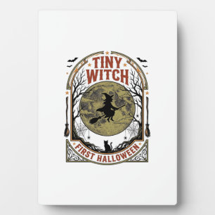 Baby Witch Halloween Shirt for First Spooky Season Plaque