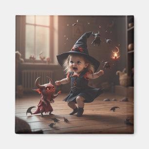 Baby Witch's First Summoned Friend Magnet