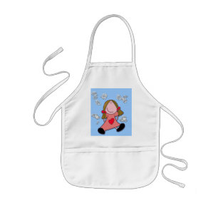 Baby with ponytails Apron