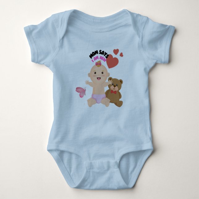 BABY WITH TEDDY BABY BODYSUIT (Front)