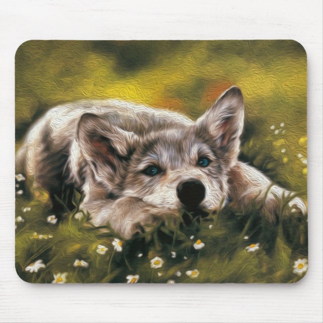 Baby Wolf Mousepad (Front)