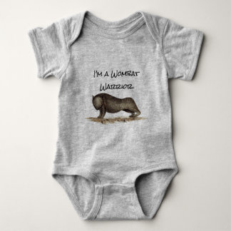 Baby Wombat Warrior T-Shirt Baby Bodysuit