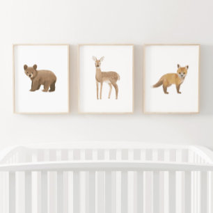 Baby Woodland Animals Nursery Decor