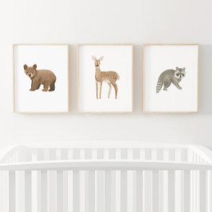 Baby Woodland Animals Nursery Decor