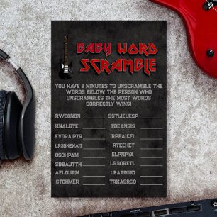 Baby Word Scramble - Born to Rock