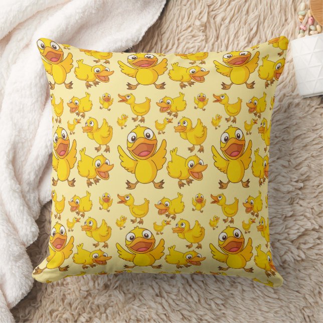 Baby Yellow Ducks  Cushion (Blanket)
