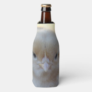 Baby Yellow Fuzzy Chicken, Bottle Cooler
