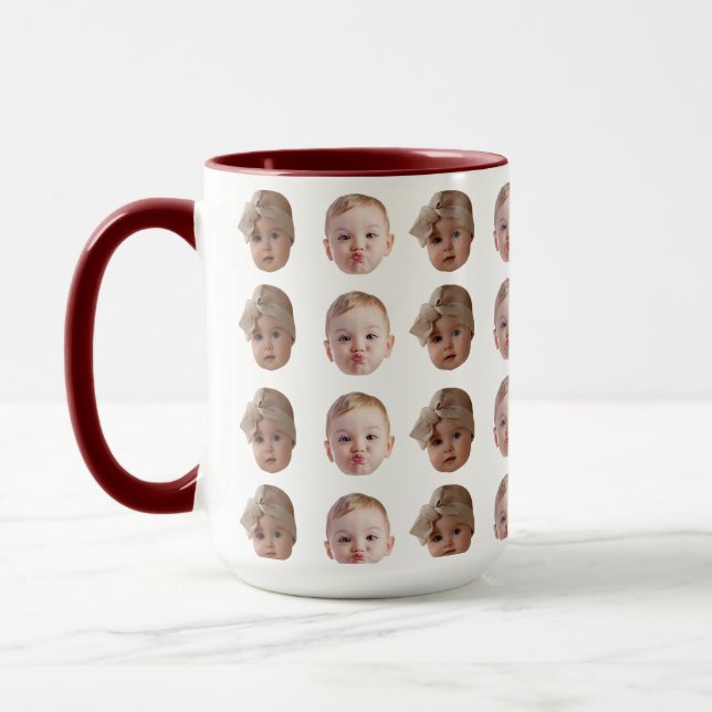 Baby Your Dogs Your Husband's Face Funny Gift Idea Mug (Left)