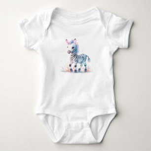 Baby Zebra, Baby Horse, Zoo Animals, Safari  Bodysuit