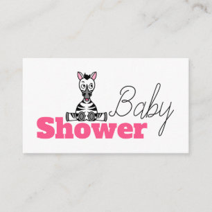 Baby Zebra, Baby Shower Invitation