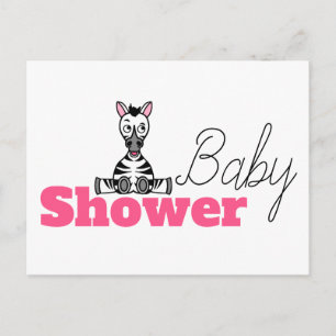 Baby Zebra, Baby Shower Invitation