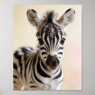 Baby Zebra Foal Nursery Wall Art