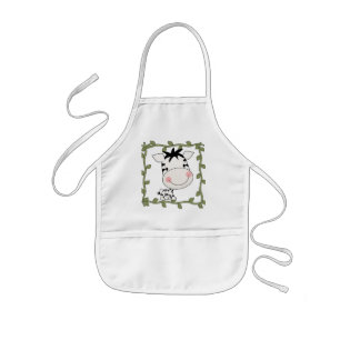 Baby Zebra T-shirts and Gifts Kids Apron