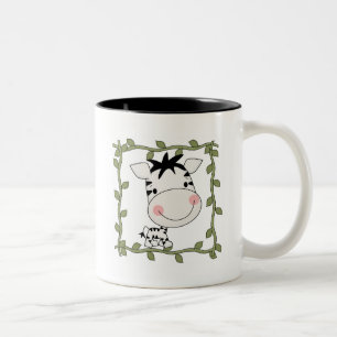 Baby Zebra T-shirts and Gifts Two-Tone Coffee Mug