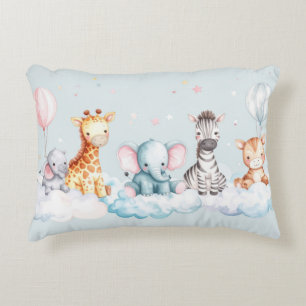 Baby Zebra with all his friends Decorative Cushion