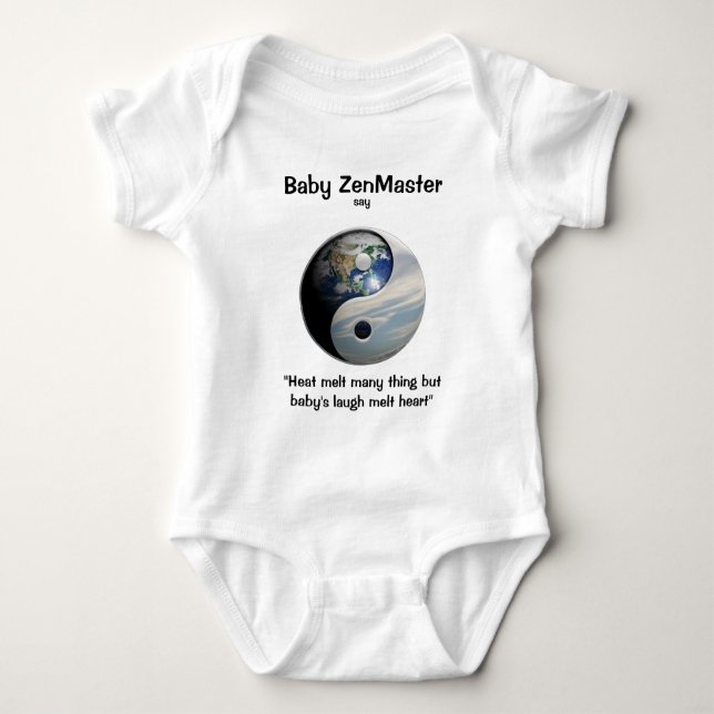 Baby ZenMaster say... (Personalise It!) Bodysuit (Front)