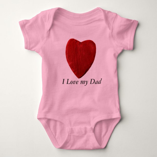 Babybody I Love my Dad Baby Bodysuit (Front)
