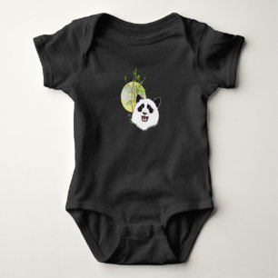 Babybody mit grossem Panda Baby Strampler Bodysuit