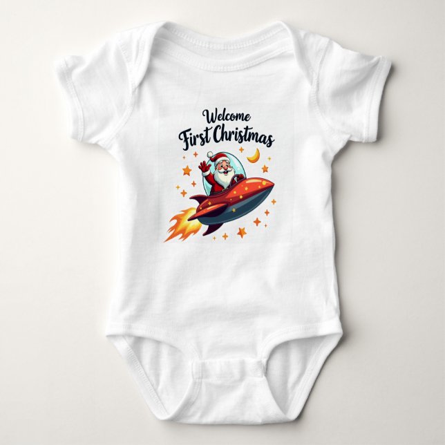 Babybody Weihnachten | My first christmas Baby Bod Baby Bodysuit (Front)