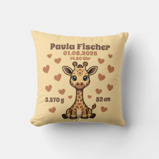 Babycushions for birth - giraffe - personalizable cushion