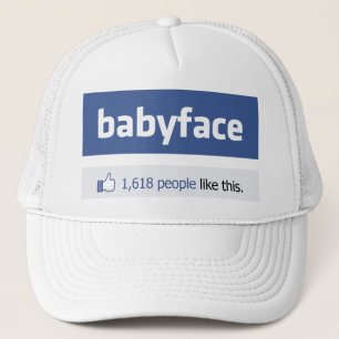 babyface funny social networking parody trucker hat