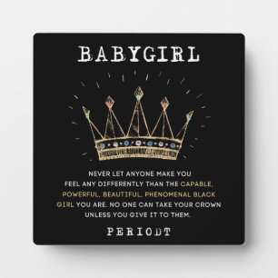 Babygirl - No One Can Take Your Crown Plaque